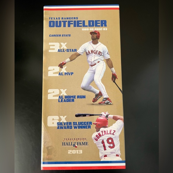 Texas Rangers Juan Gonzalez Bobble Head - Picture 6 of 9